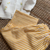 Pantalone Didi LAB righe bianco e giallo