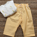 Pantalone Didi LAB righe bianco e giallo