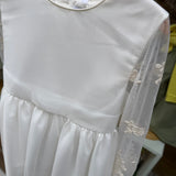 Gold and white formal dress C1