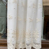 Gold and white formal dress C1