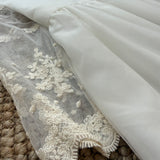 Gold and white formal dress C1