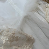 Gold and white formal dress C1