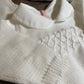 Tutina newborn completo spezzato in cotone organico bianco PS06+PANT-PE24