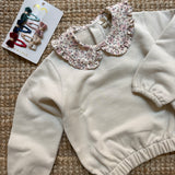 Felpa colletto frill fiorellini FRY99G BabyGi