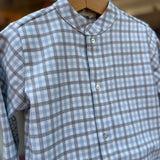 Camicia quadretto grigio bianco e azzurro IH87B BabyGi