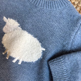 Completo newborn spezzato maglione pecorella e pantalone velluto millerighe DK209 DK171 DrKid