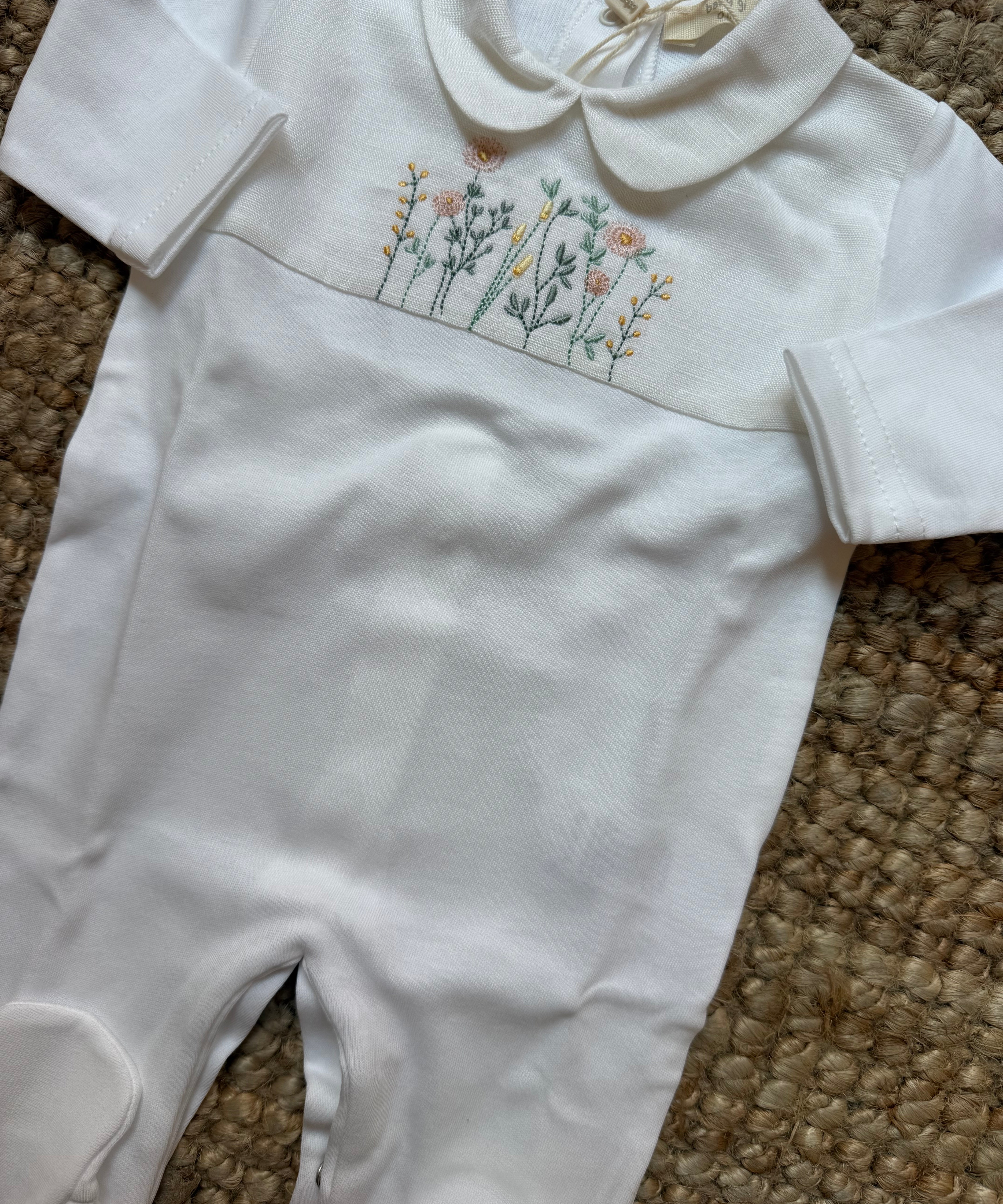 Tutina fiorellini ricamati LN51G Baby Gi