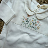 Tutina fiorellini ricamati LN51G Baby Gi