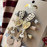 Pack 8 mollette mini clips cagnolini Mimi & Lula