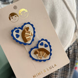Pack 2 mollette clic-clac cuore pony Mimi & Lula
