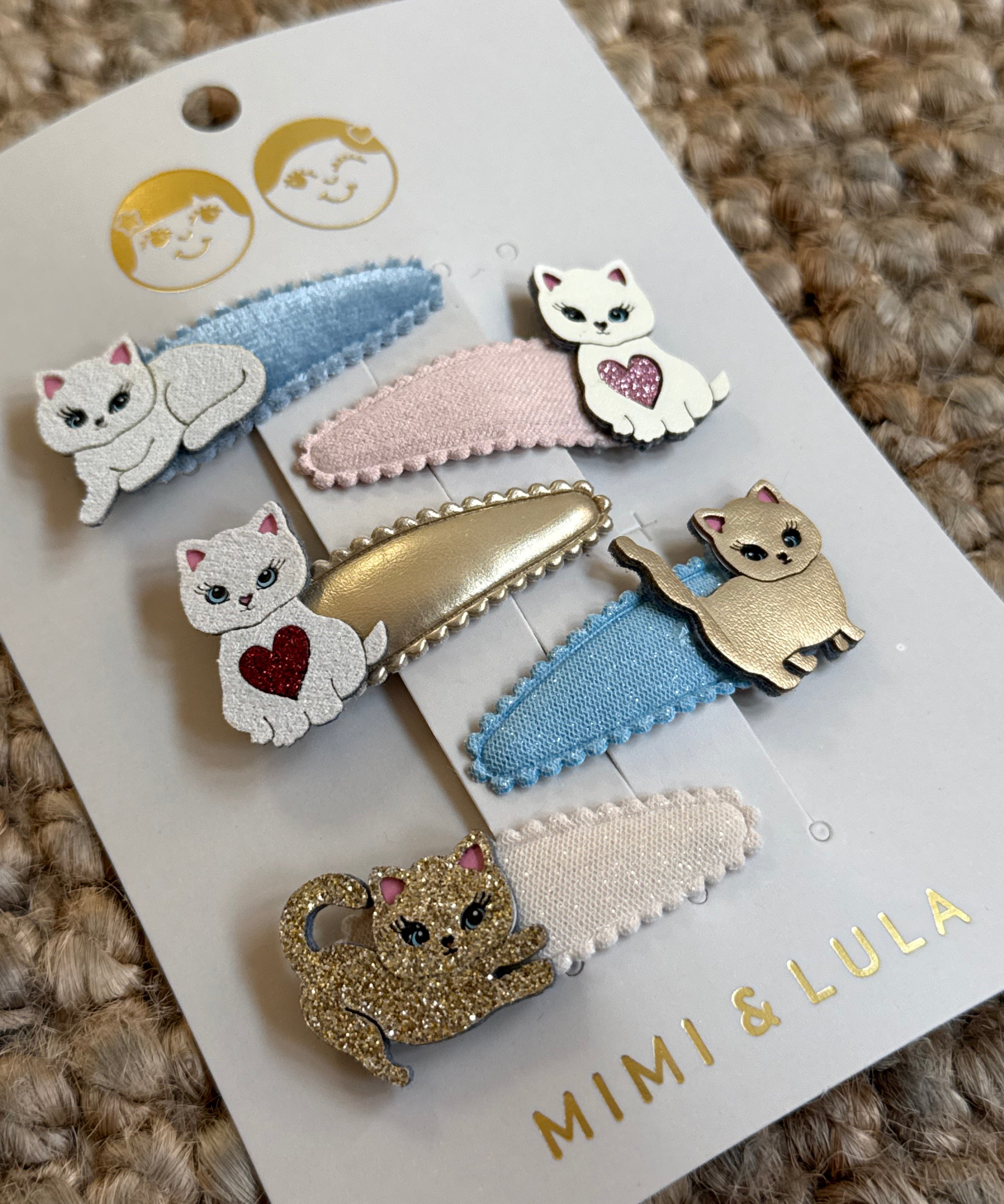 Pack 5 mollette clic-clac gattini Mimi & Lula