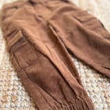 Pantalone velluto millerighe caramello DK515 DrKid