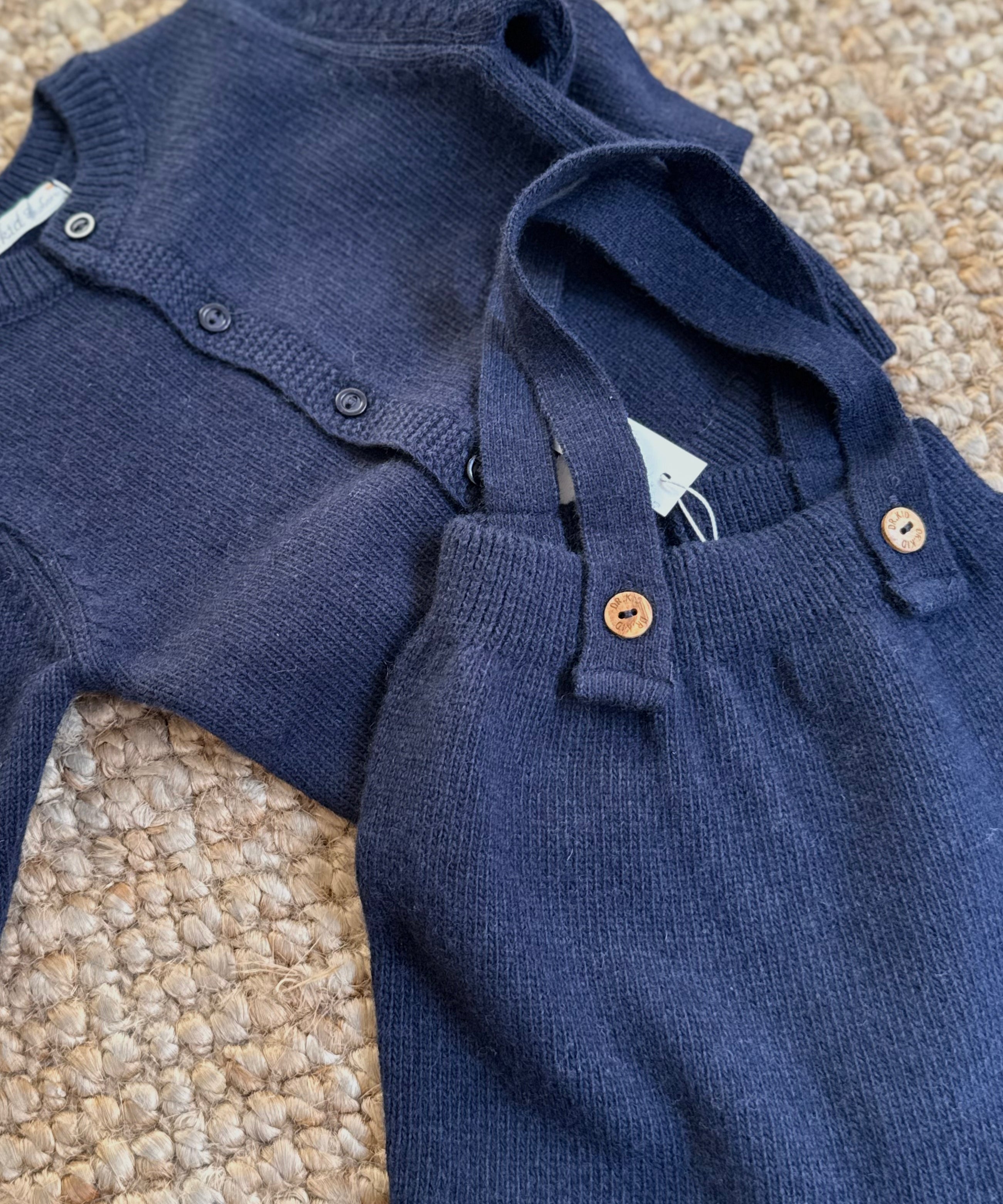 Completo newborn spezzato blu DK80 DK151 DrKid