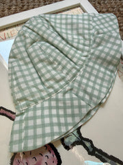 Cappellino vichy latte e menta PI690G Baby Gi