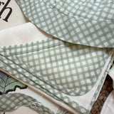 Cappello vichy latte e menta PI11B Baby Gi