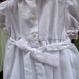 Abito da cerimonia in voile con ricamo smock rosa Malvi & Co S26I132VECCH
