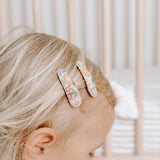 Pack 2 mollette clips Little Audrey tessuto Liberty of London