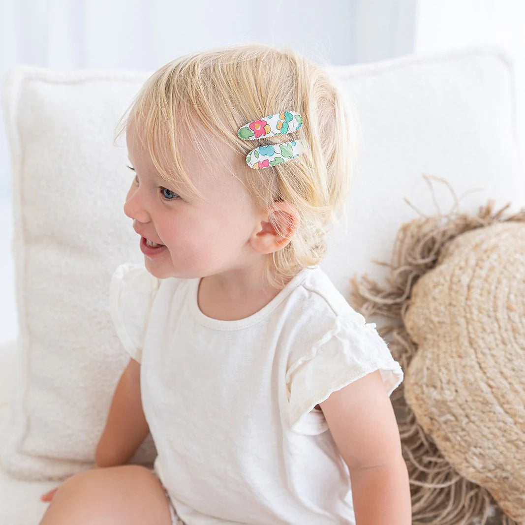 Pack 2 mollette clips Little Kylie tessuto Liberty of London
