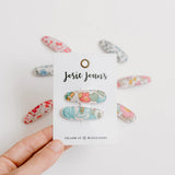 Pack 2 mollette clips Little Kylie tessuto Liberty of London