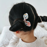 Pack 2 bunny ties elastici per capelli fiocco nodo Izzy tessuto Liberty of London