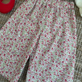 Pantalone Sissi LAB palazzo fantasia fiorellini rosa
