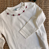 T-shirt LAB con fiori ricamati a mano