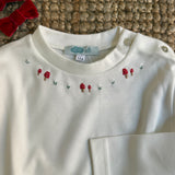T-shirt LAB con funghetti ricamati a mano