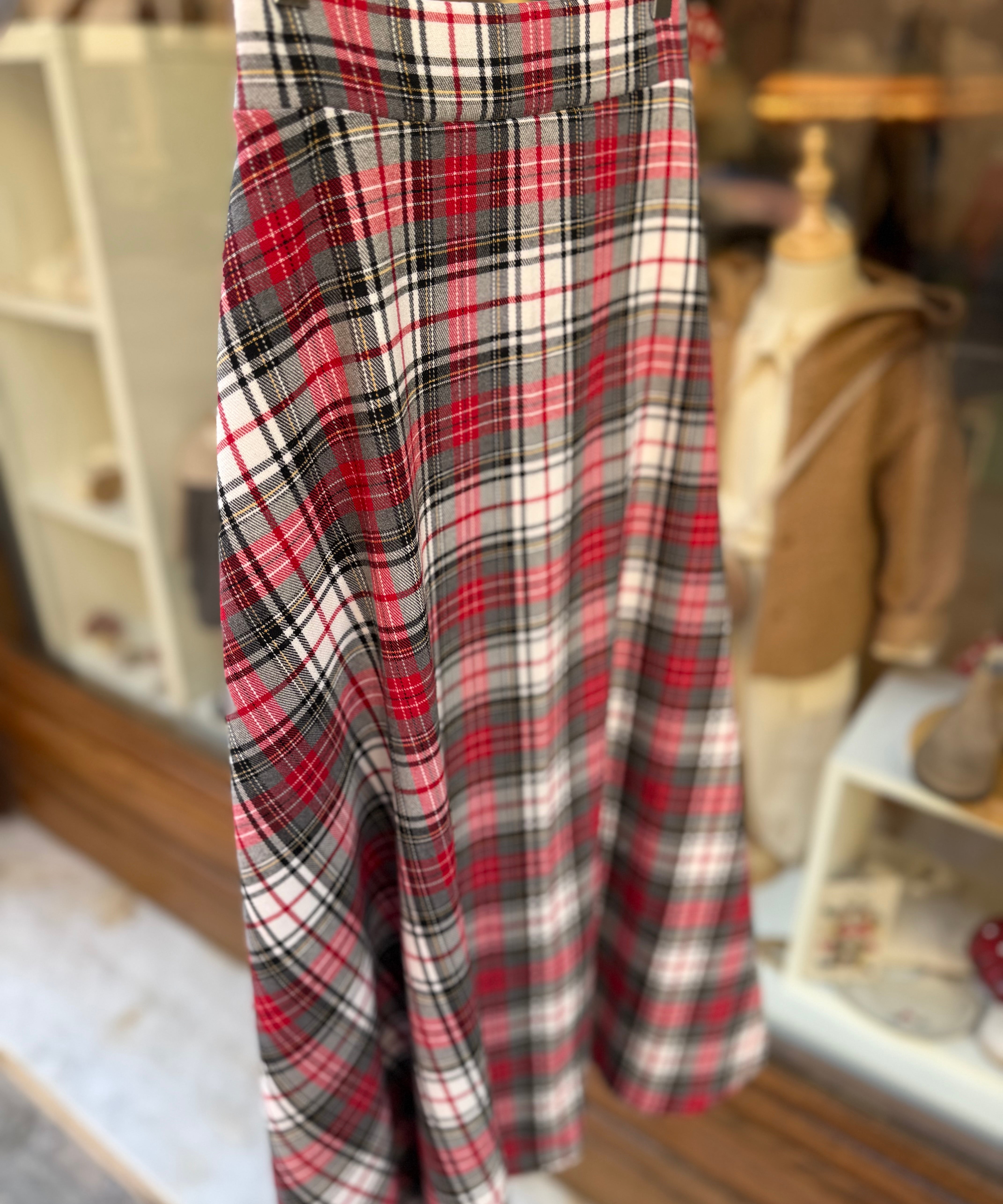 Gonna donna LAB a ruota tartan