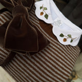 Polo LAB con colletto cappe piquet autunno ricamati a mano