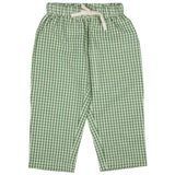 Pantalone vichy verde e bianco 24LOOS