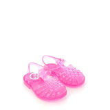 Sandali da spiaggia in gomma granchietto rosa glitter Méduse
