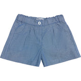 Shorts tela di cotone blu Indigo S25M033SHLC