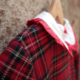 Completo LAB Giulia tartan casacca doppia balza e pantalone zampetta