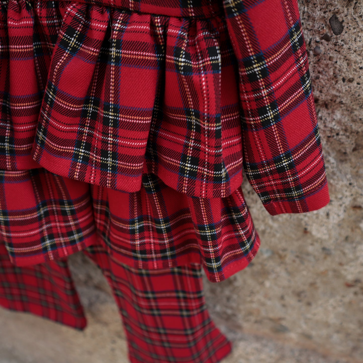 Completo LAB tartan casacca doppia balza e pantalone zampetta