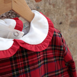 Completo LAB Giulia tartan casacca doppia balza e pantalone zampetta