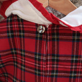 Completo LAB Giulia tartan casacca doppia balza e pantalone zampetta